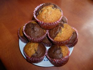 banános-kakaós muffin